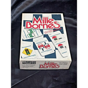 VINTAGE 1982 Parker Brothers Mille Bornes -French Auto Racing Card Game complete